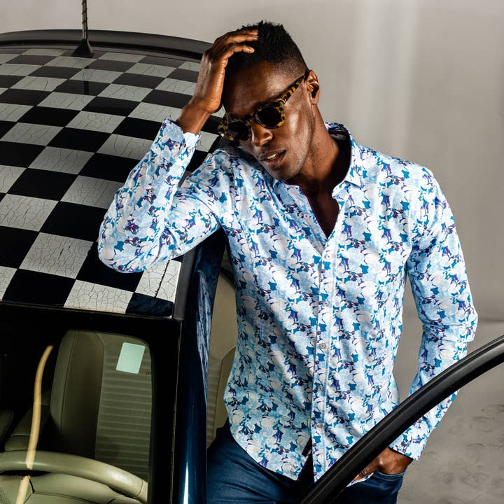 Desert Rose Print Shirt for wholesale by EIGHT X