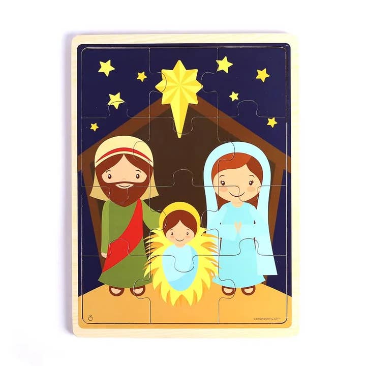 Swanson Christian Products - Vente Puzzle – enfant - Puzzle en bois Crèche0