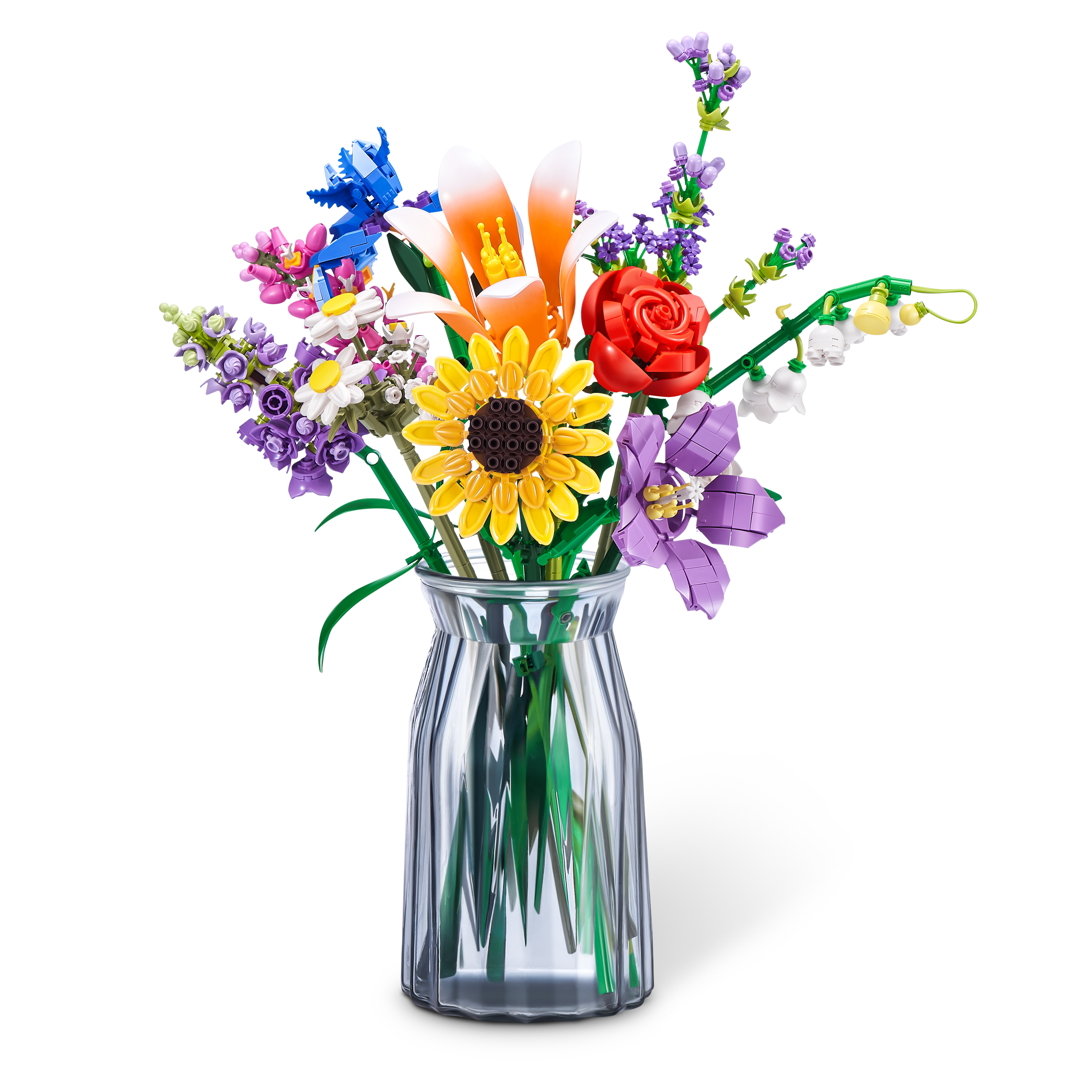 Wholesale ZURU MAX PREMIUM BRICKS FLOWER CONSTRUCTION- 15 PC PDQ