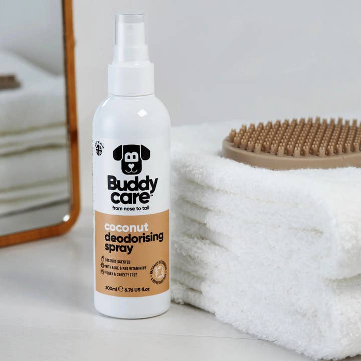 Buddycare – wholesale Pet deodorising spray – Buddycare Dog Deodorising Spray - Coconut - 200ml / 6.76 fl oz1