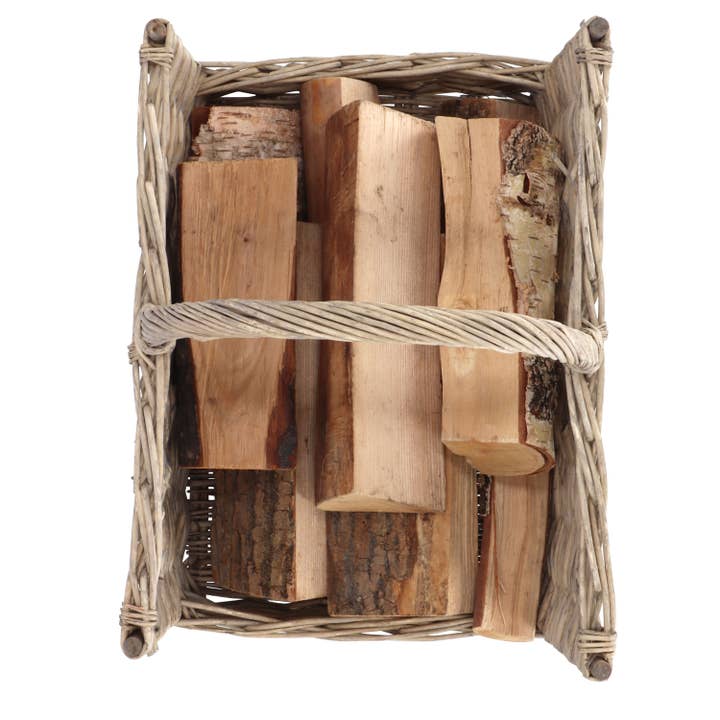 Esschert Design USA - Wholesale Basket - Firewood Basket, Willow Branch2