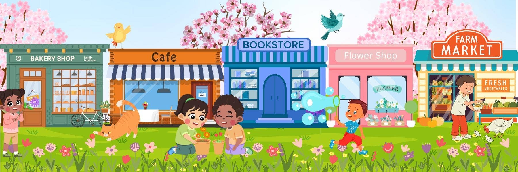 Autumnmist Boutique - Wholesale Bookmark - Main Street: Spring Edition Seasonal Bookmark4