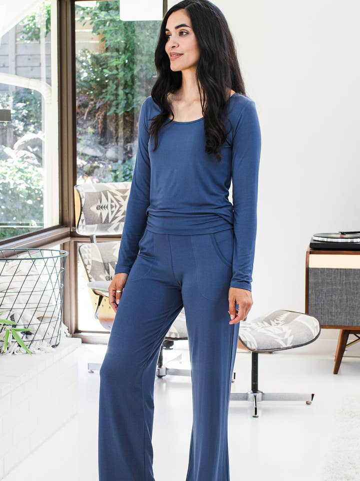 KAYLA BREDA BEN FOLDOVER MIDJA BAMBU BYXA för wholesale av YALA