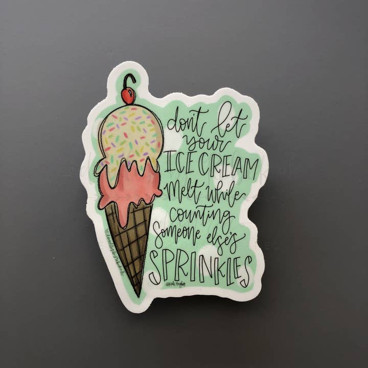 Doodles By Rebekah – wholesale Sticker – Ice Cream Sprinkles Sticker