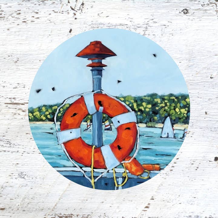 Rubber Grip Jar Opener -Sailing Through the Summer Along the Eastern Shoreline for wholesale by Dreese Fine Art