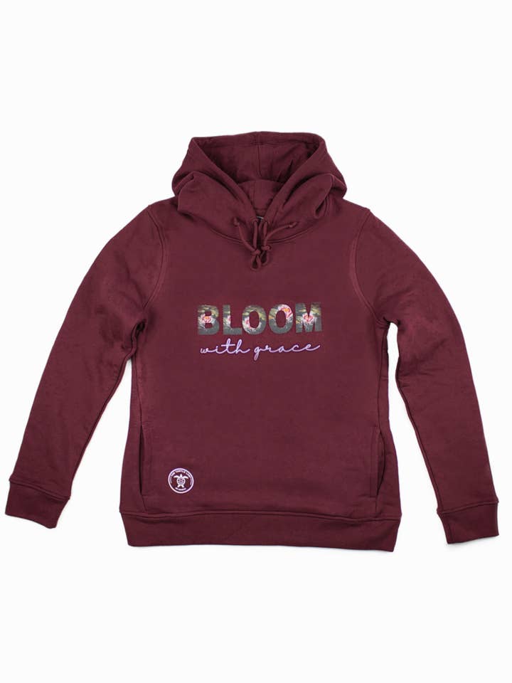 Moletom com Capuz Feminino em Algodão Orgânico - Bordô por atacado de The Turtle Lab Shop