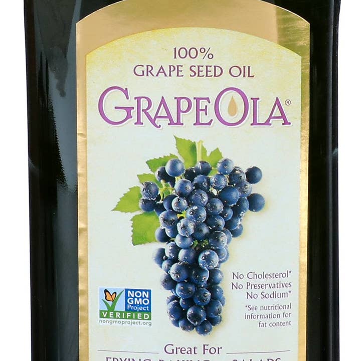 Everyday Supply Co - Wholesale Cooking Oil - GrapeOla 100% Grape Seed Oil, 33.8 oz, Case of 60