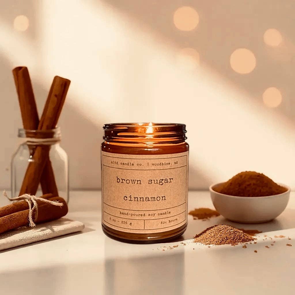MLTD Candle Co. - Wholesale Jar/Filled Candle - Brown Sugar Cinnamon Soy Candle