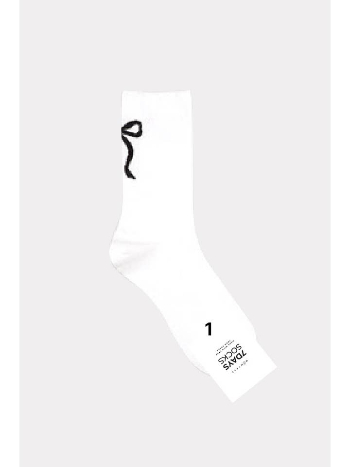 7DAYSSOCKS - Wholesale Socks - Women's - Women's Crew Big Bow Socks