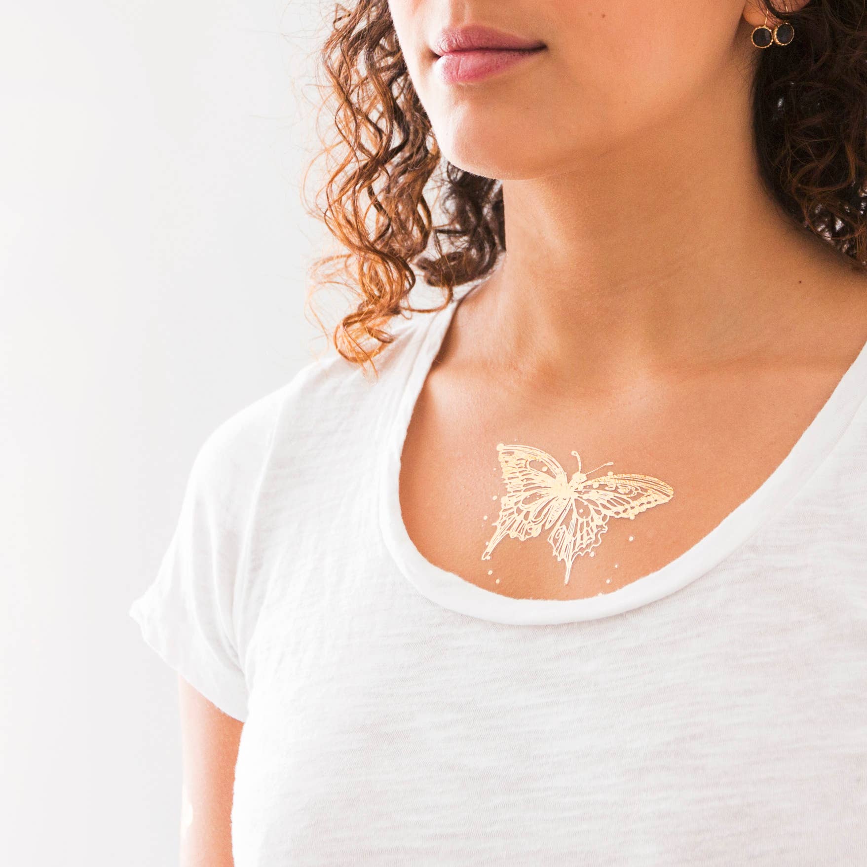 Tattly - Wholesale Temporary Tattoo - Flit (Gold) Tattoo Pair1