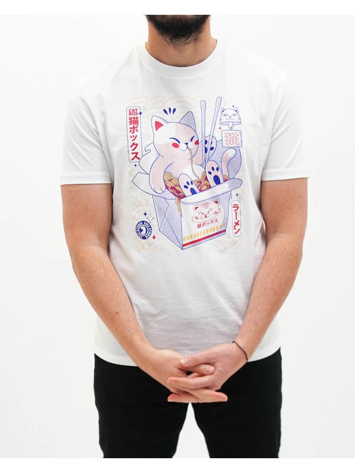 Off white Catbox T-shirt - Cat Food T-shirt for wholesale on Faire4