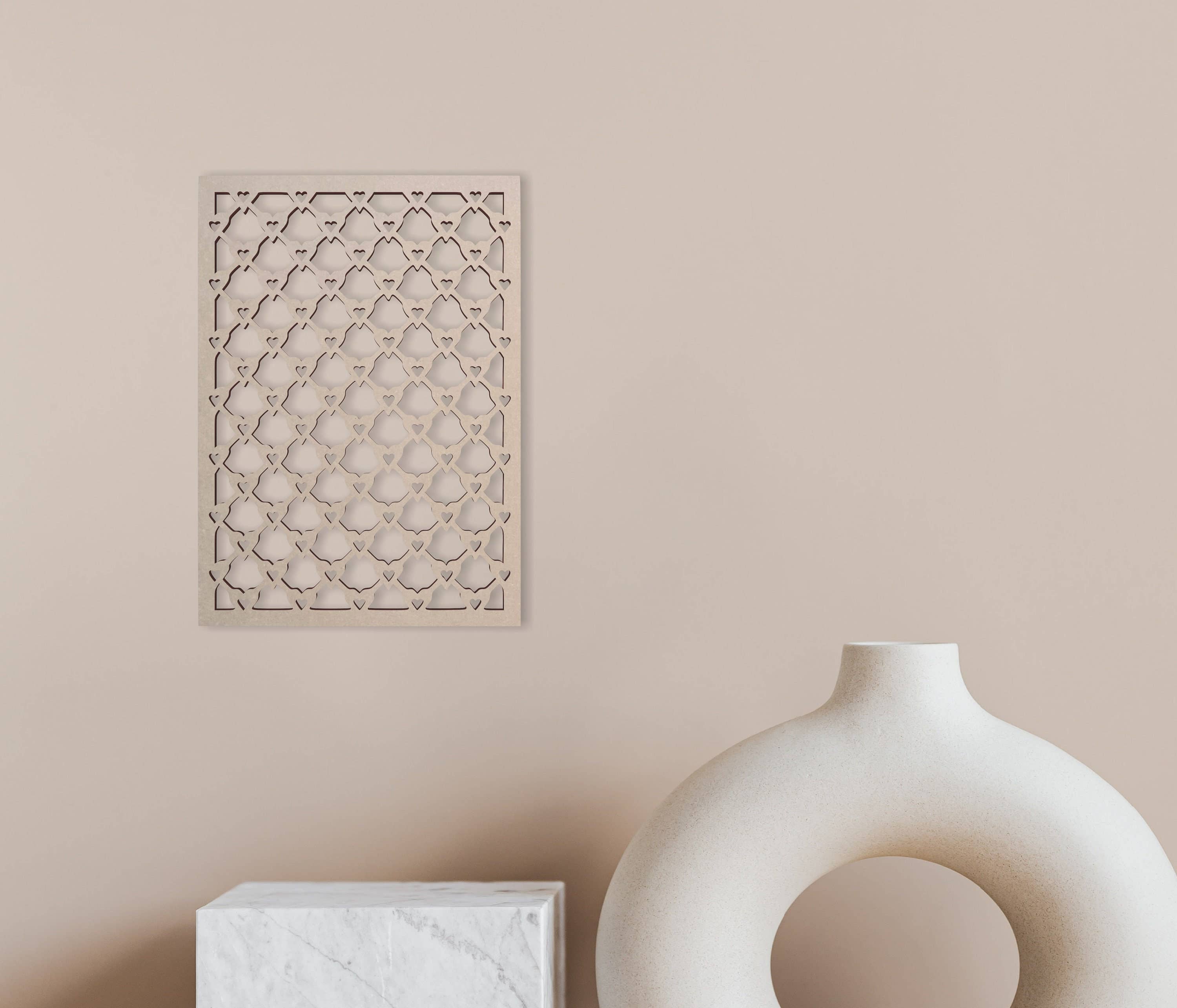 Jess and Jessica – wholesale Cutouts – Wooden Shape Heart Lattice - Wooden Cutout, Wall Art8