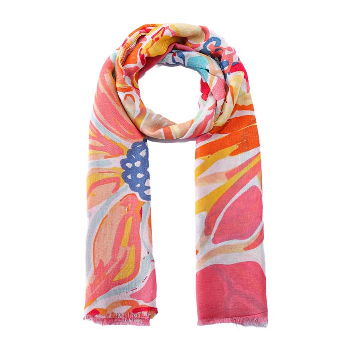 Emilie collection - Wholesale Scarf - Women's - Floral print scarf0