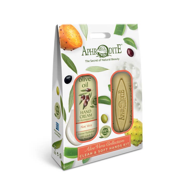 Aloe Vera Collection Rejsesæt til rene og bløde hænder for engroshandel hos Aphrodite Skin Care USA