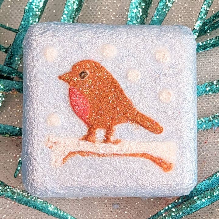 MINI Christmas ROBIN Bath Bomb Mögel - 3D-tryckt mögel för wholesale av Ocean Moulds