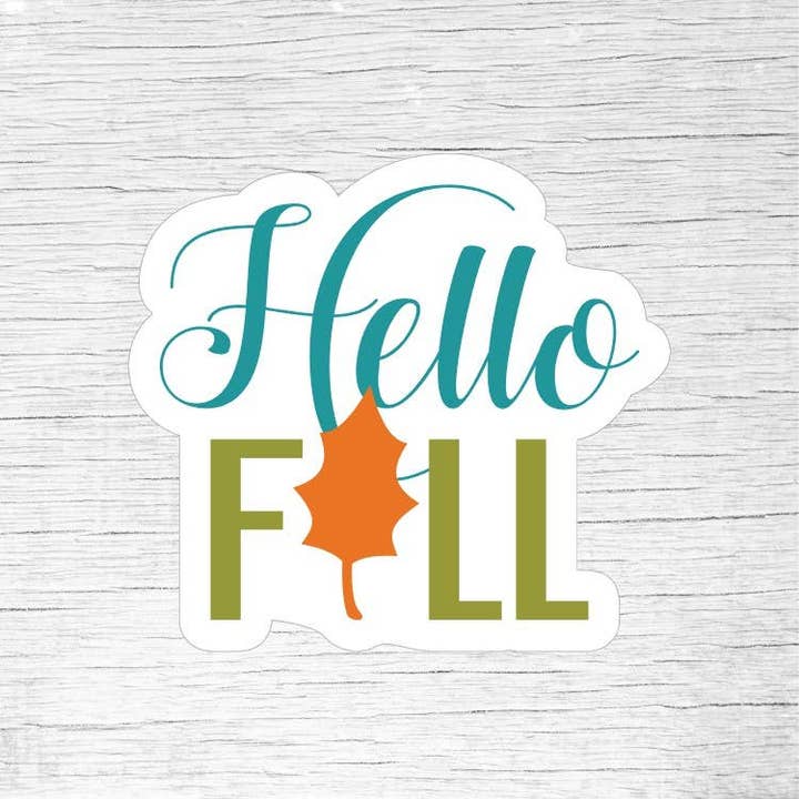 Hello Fall Sticker – Autumn Leaf Sticker, Fall Aesthetic, Co and other Purchase Wholesale hello fall. Free Returns & Net 60 Terms on Faire trending on Faire.