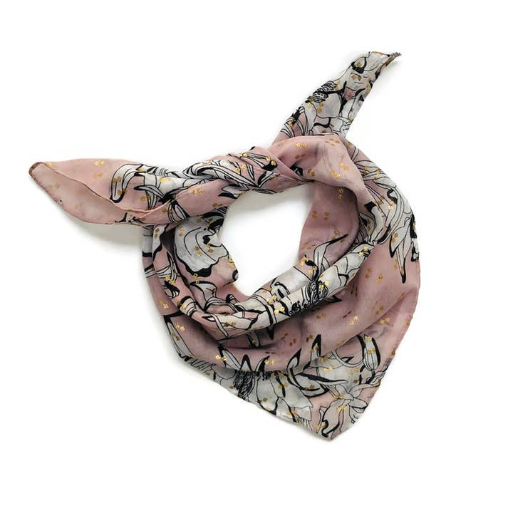 Lily Square Scarf for wholesale by Chinar