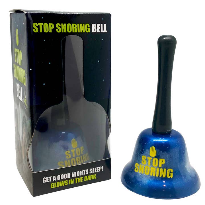 The Diabolical Gift People - Novelty Gifts, Mother's Day - Wholesale Gag Gift/Novelty Gift - Stop Snoring - Hand Bell - Novelty Gift, Father's Day, Gag