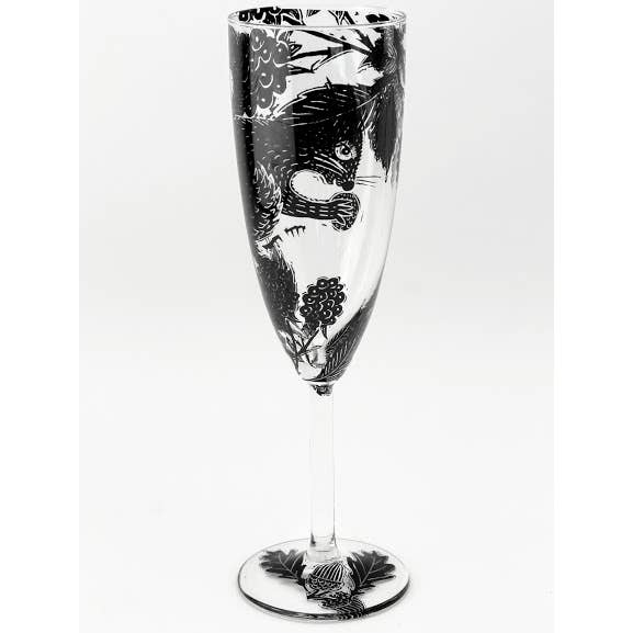 Flûte à champagne Wildwood Squirrel pour la vente par Rob Turner THE ART OF TABLEWARE