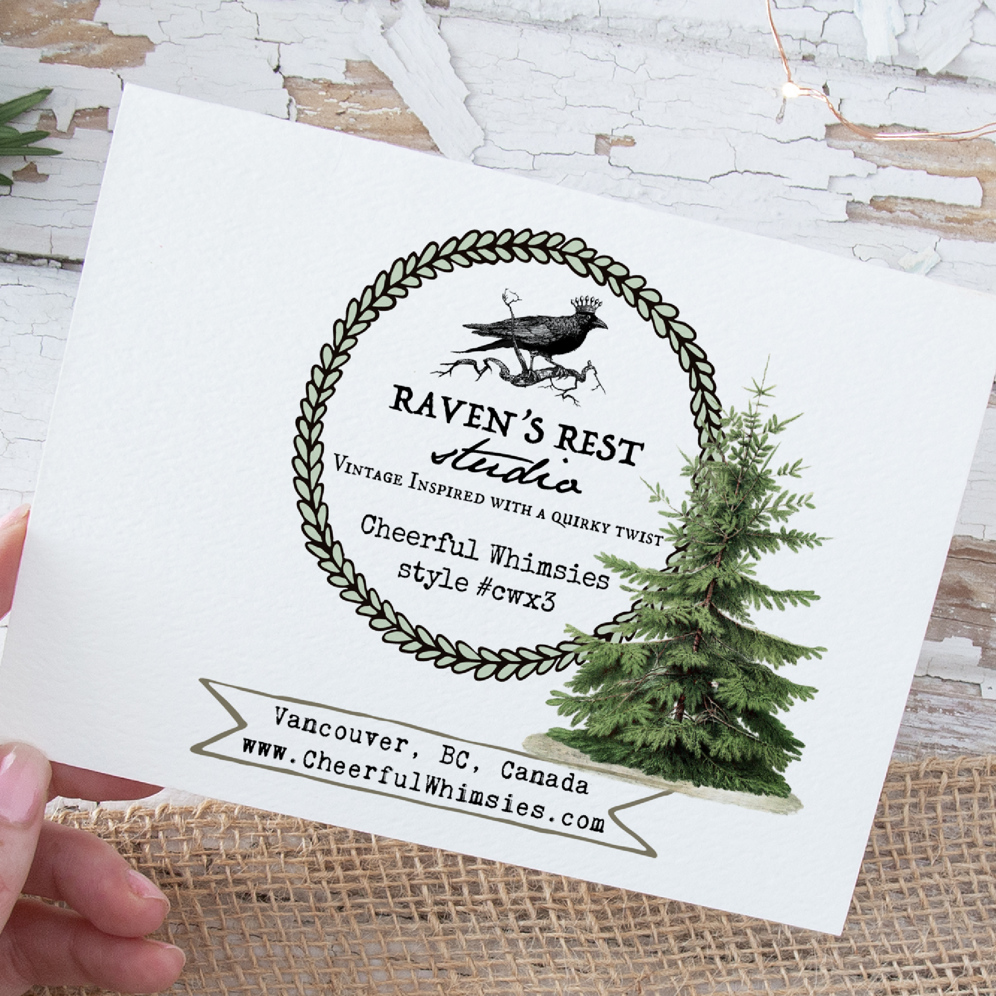 Cheerful Whimsies - Wholesale Christmas Card - Christmas Card. Vintage Santa Sleigh.3