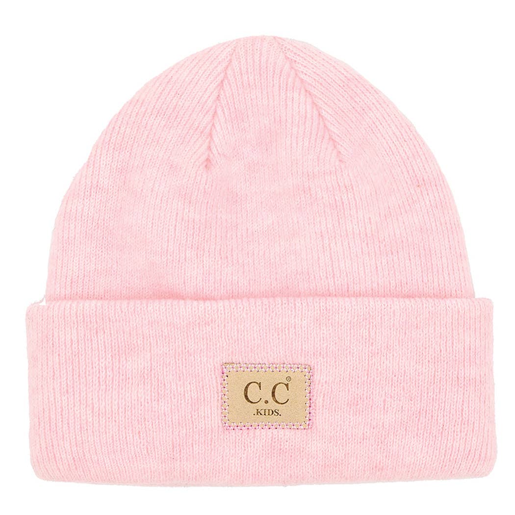 Fashion City – Engroshandel Beanie - Børn – Børn Ruskind Patch Heather Classic Beanie4