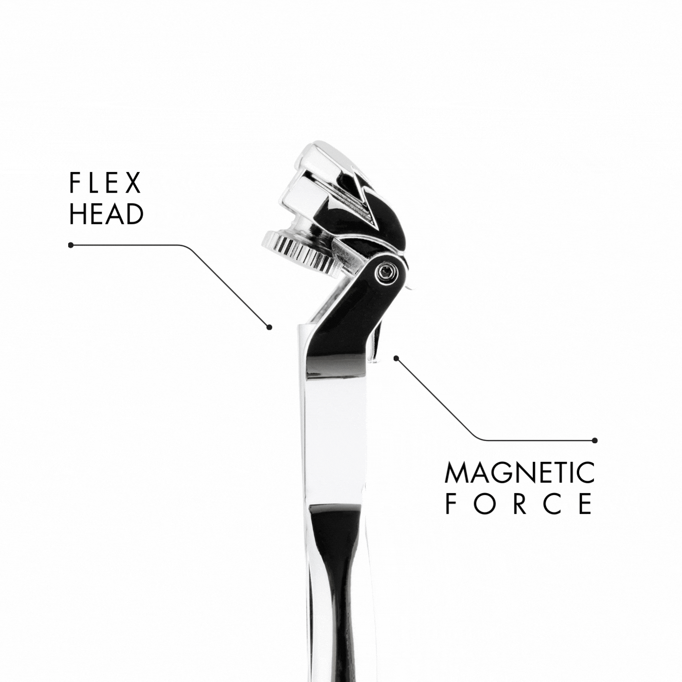 SHAVENT – Großhandel Rasierer – Herren – NEU: SHAVENT Original 2.0 - Magnetic Force - eleganter Schwingkopf-Rasierer aus Metall4