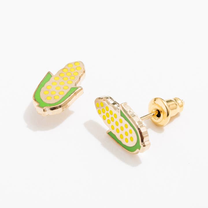 Larissa Loden – wholesale Stud/post earrings – Corn on the Cob Enamel Stud Earrings2