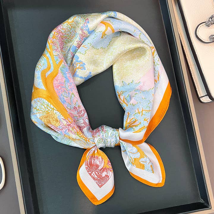 Écharpe en soie 100% Accessoire de mode élégant pour la vente par SALINA TRADING INC