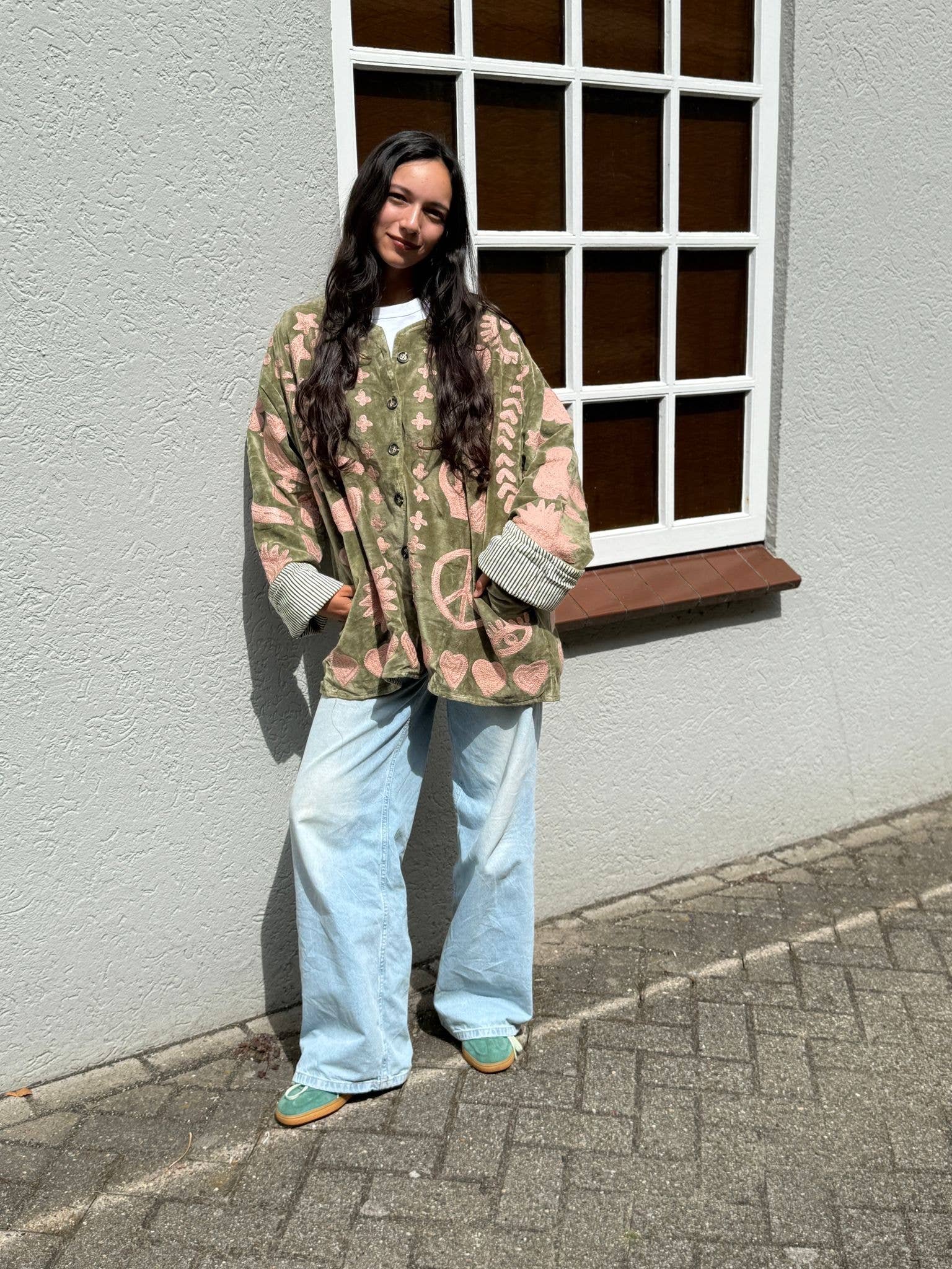 ToutVintage - Wholesale Jacket - Women's - Velvet Jacket DREAM green pink7