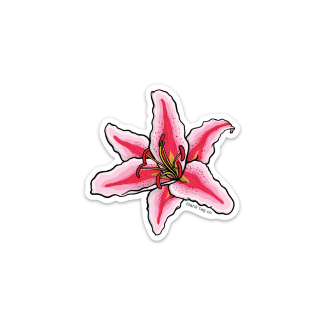 Blank Tag Co. - Waterproof Stickers - Wholesale Sticker - Blank Tag Co.®  Waterproof Sticker - Stargazer Lily0