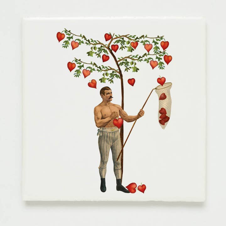 Wandfliesencollage Mann erobert Herzen für den Großhandel von Lylies