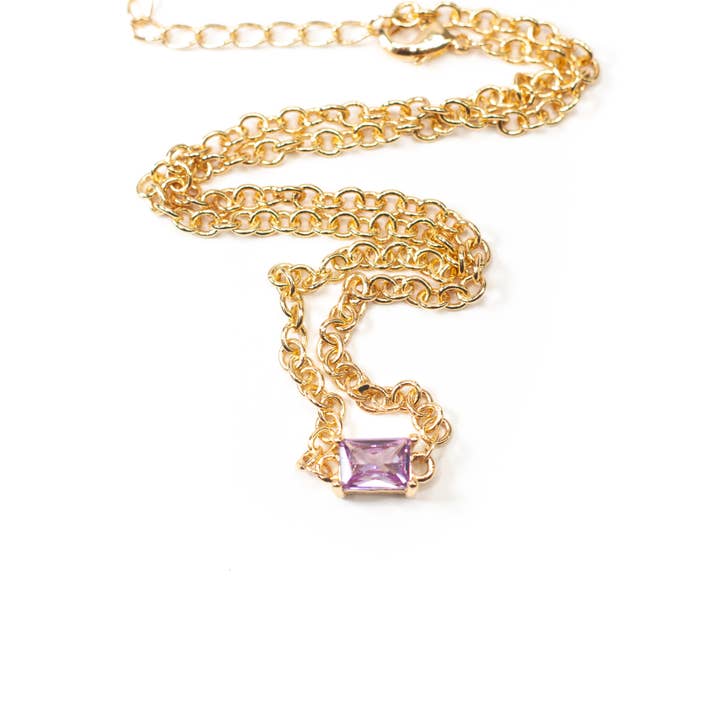 Savvy Bling - Wholesale Pendant/Charm Necklace - CZ Chain Link Necklace