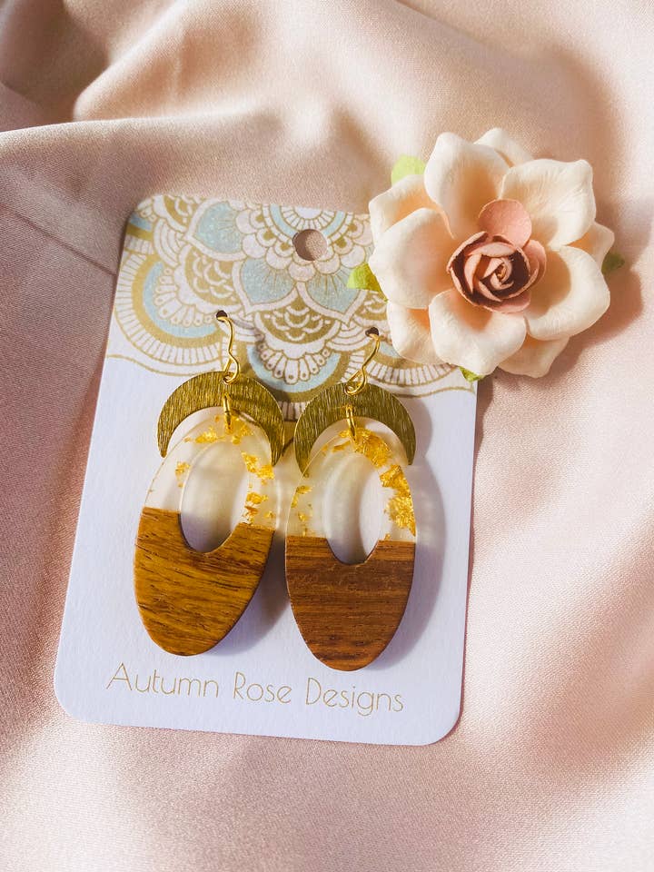 Boho Wood Örhängen 15 för wholesale av Autumn Rose Designs