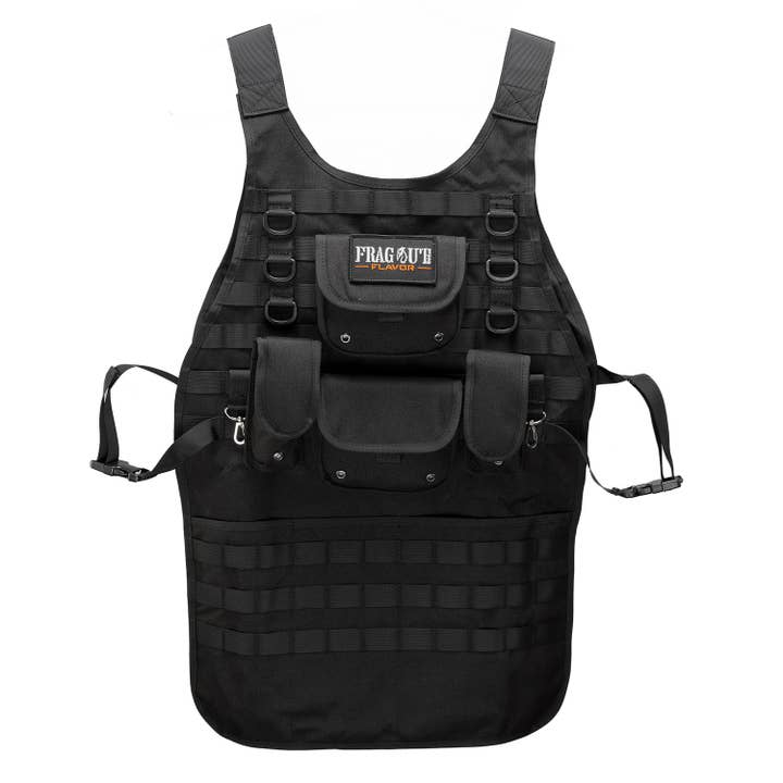 Frag Out Flavor - Wholesale Apron - Tactical Apron with Pouches & Patch