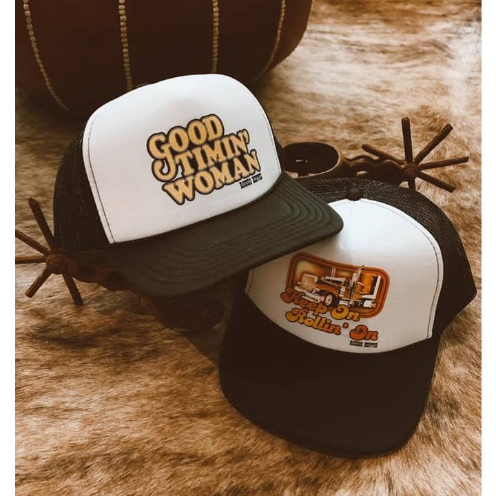 Rodeo Hippie - Wholesale Trucker Hat - Women's - GOOD TIMIN' WOMAN TRUCKER HAT2