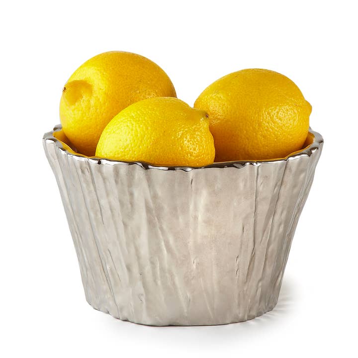 Elegance - Wholesale Bowl - Silver Tree Bark Bowl, 5"
