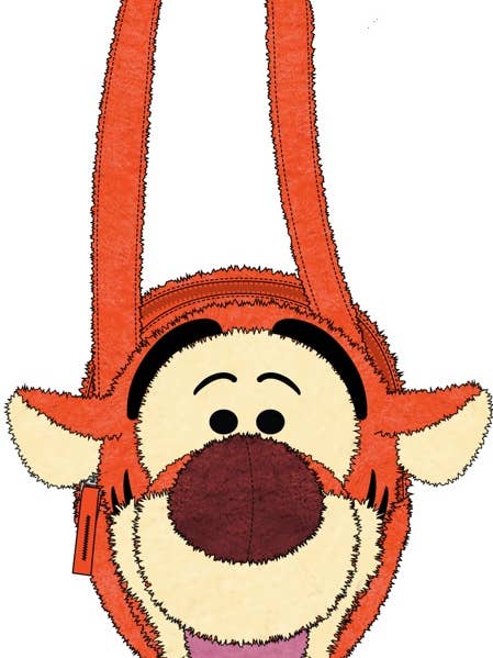 DISNEY POOH TIGGER 8.5" SOFT PLUSH CRO/BODY BAG W/EMB DETAIL for wholesale by The Zoofy Group , LLC