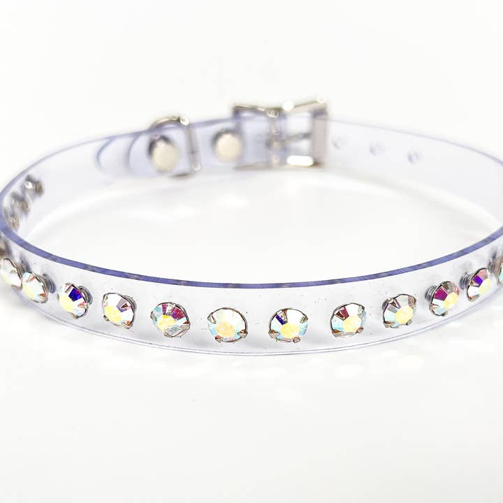Funk Plus - Wholesale Choker/Collar - CK247CLR RHINESTONE CLEAR CHOKER18