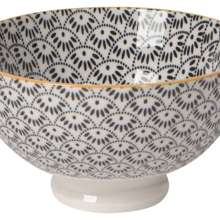 Now Designs by Danica - Wholesale Bowl - Dotted Scallop Stamped Bowl 4 inch