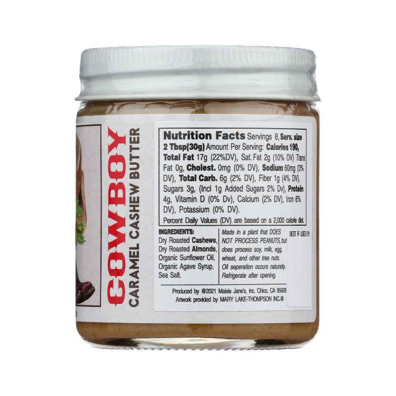 Maisie Jane’s - Wholesale Nut Butter - Cowboy Caramel Cashew Butter 8 oz3