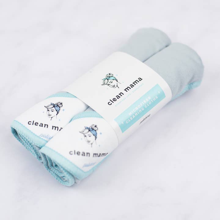 KAF Home - Wholesale Dishcloth - Clean Mama Polishing Microfiber Cloths Ð Set of 2 - Gray1