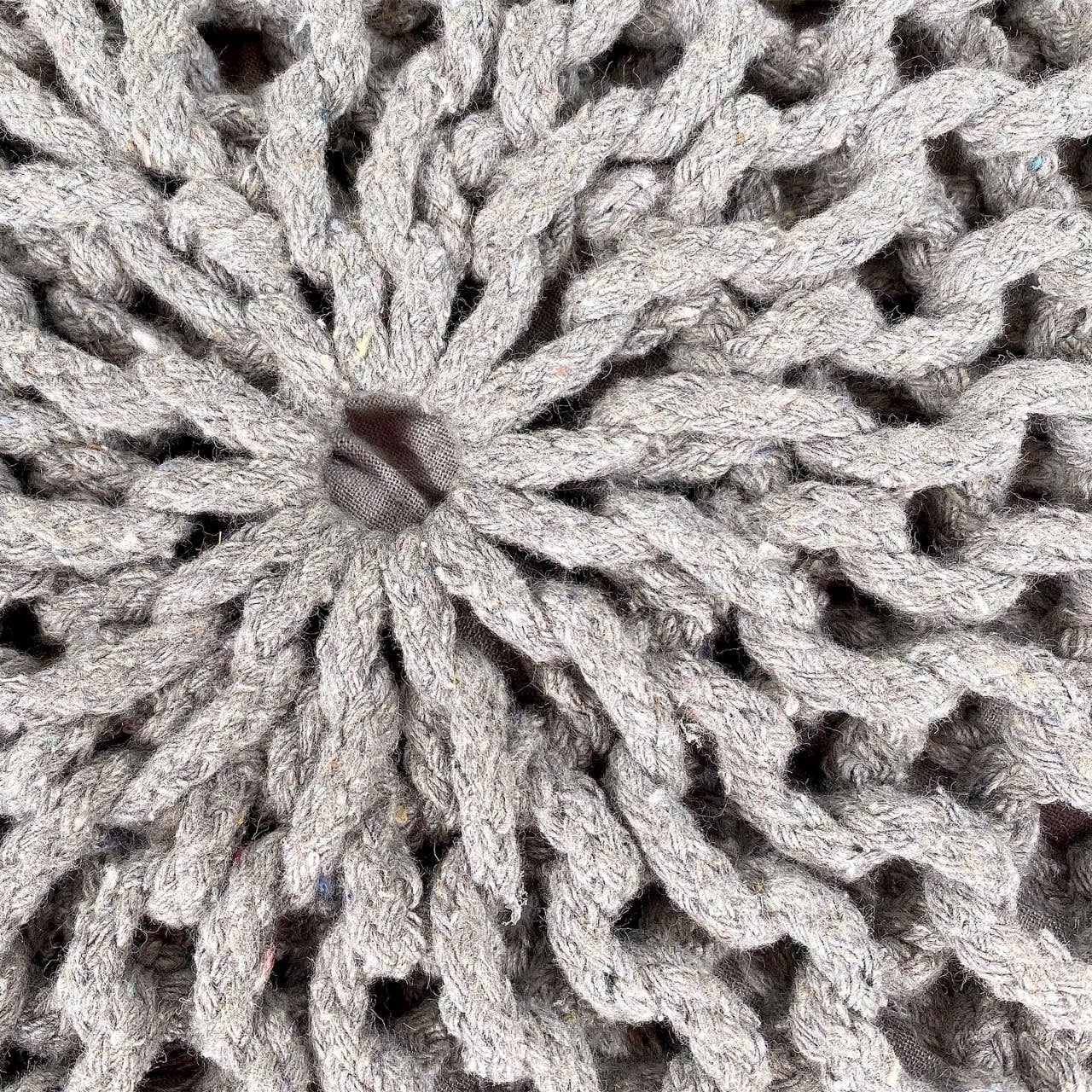 Voglrieder - Wholesale Pouf - Pouf, diameter 55 cm, knitted stool, pouf, pouf, floor cushion, large8