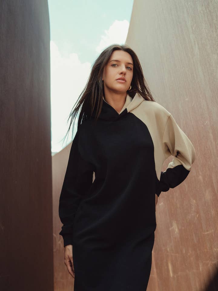 Scuba Hoodie Dress for wholesale by Profile NYC