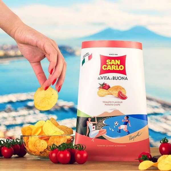 Savoury Imports Limited - Wholesale Chips - San Carlo Piu' Gusto Pomodoro - Tomato Crisps 180g2