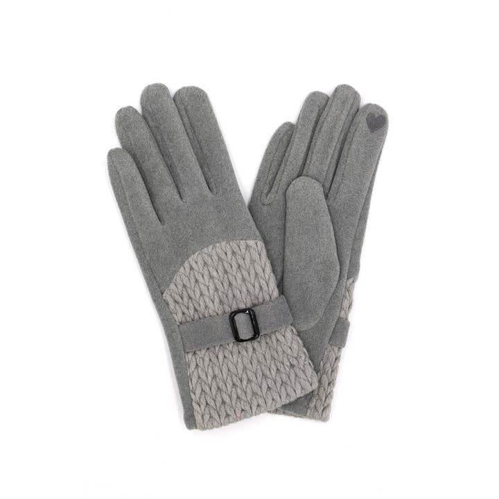 Anarchy Street - Wholesale Gloves - Women's - Braid Belt Detail Smart Touch Gloves2