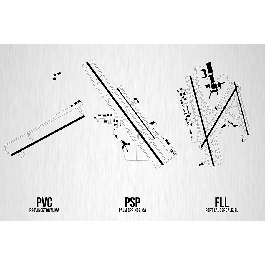 08 Left - Wholesale Art Print - Custom Three Airports2