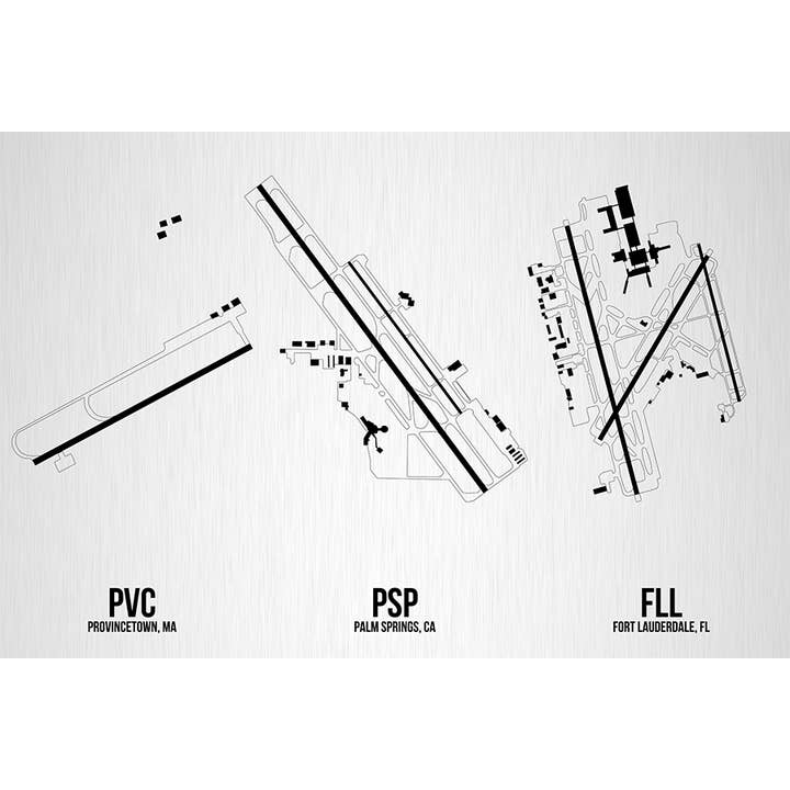 08 Left - Wholesale Art Print - Custom Three Airports2