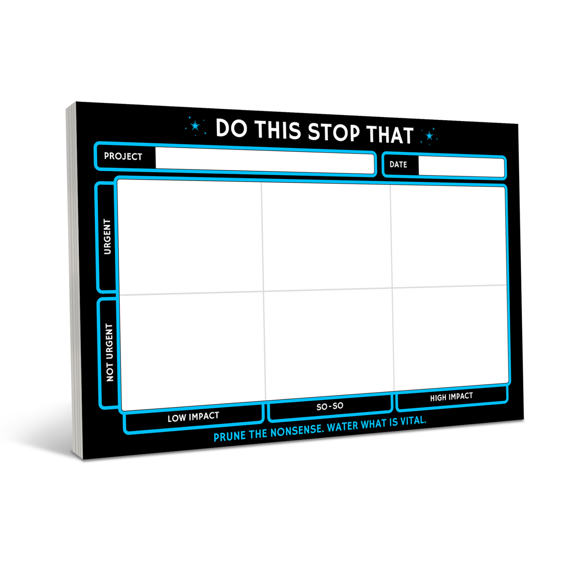 Rage Create - Wholesale Notepad - Do This Stop That | Priority Matrix Notepad0