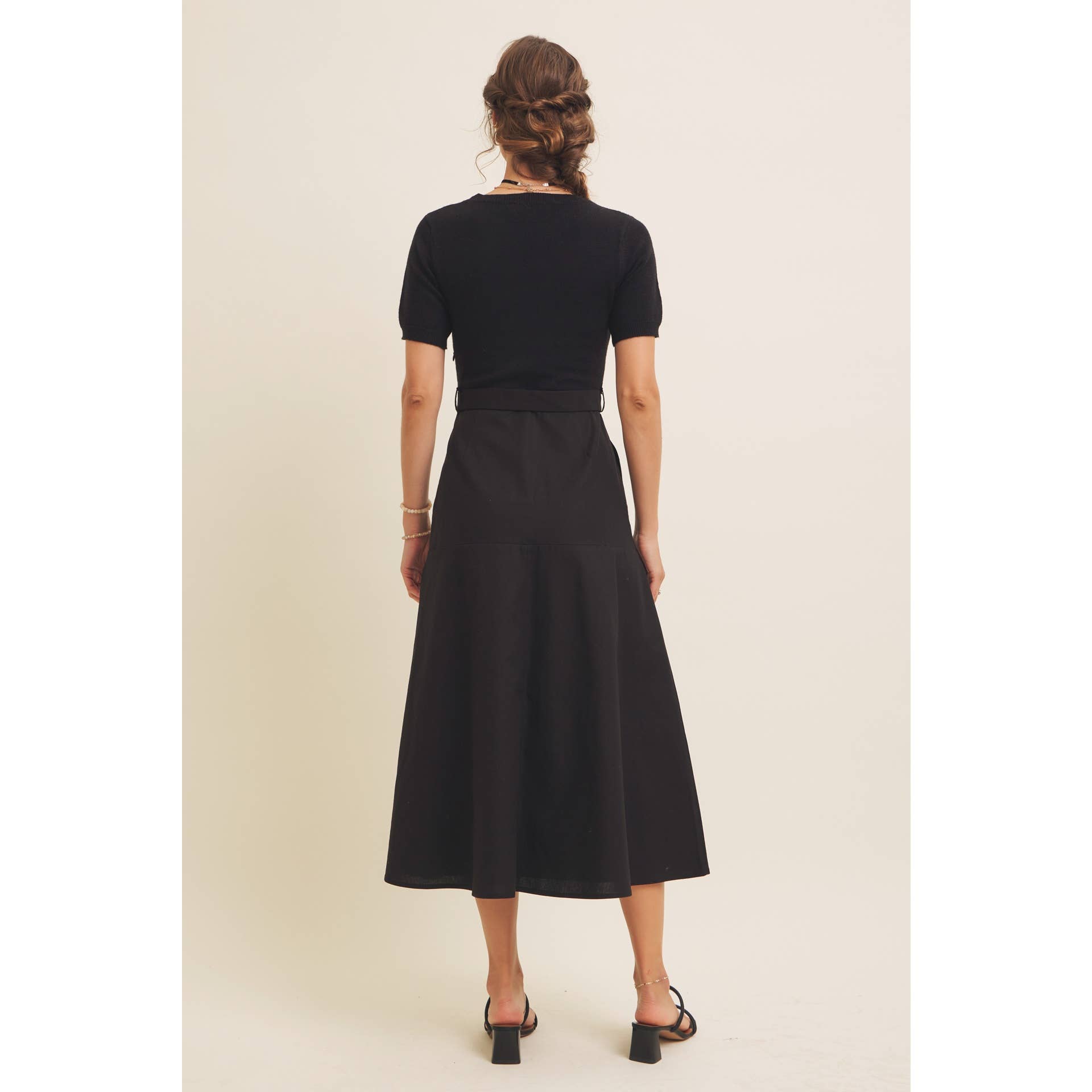 in february - Wholesale Dress - Women's - PHOTOGRAPHS LIKE A DREAM BELTED SWEATER TWOFER MIDI DRESS27