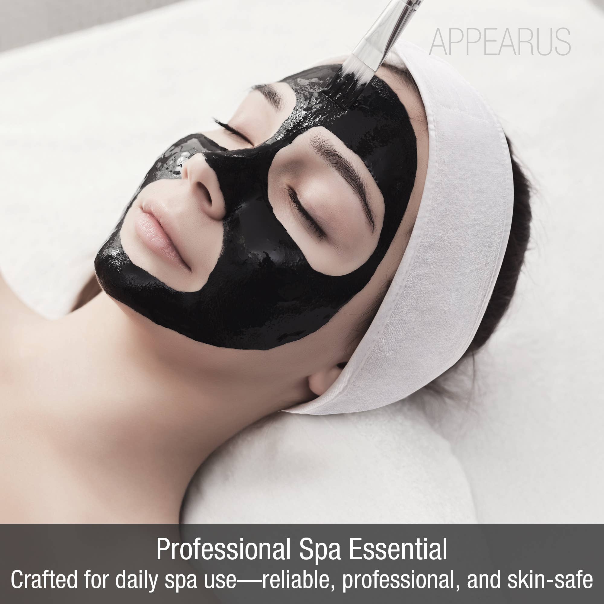 Appearus Products Corp. - Wholesale Spa Headband - Case of 360: Cotton Terry Spa Headband, Soft Velcro, White7